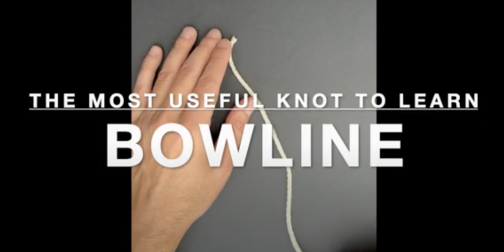 Learn the essential survival skill of tying a bowline knot in 10 seconds